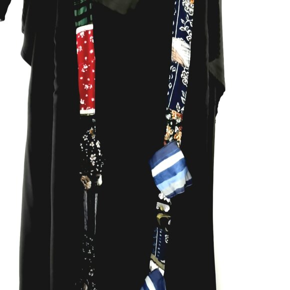 Large Nativewear Designs Black Sleeveless Patchwork Maxi Bohemian Dress - Picture 10 of 11